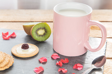 leche con galletas