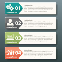 Infographic label template design for business advertise