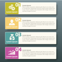 Infographic label template design for business advertise