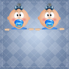 two twin boys