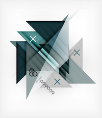 Vector Geometric Design Template For Brochure | Booklet