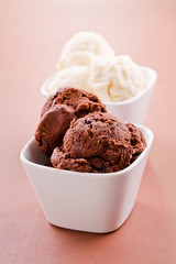 Chocolate And Vanilla Ice Cream