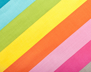 Colorful diagonal stripes fabric texture for background