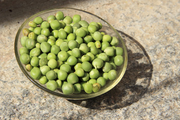 Dish of Green Peas