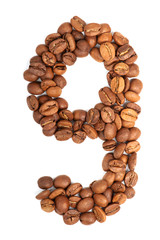Number from coffee beans
