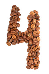 Number from coffee beans