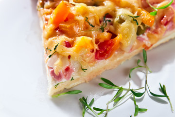 Home baked pizza