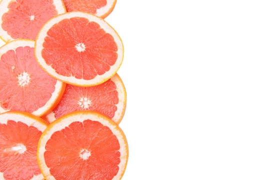 Ripe grapefruit close-up