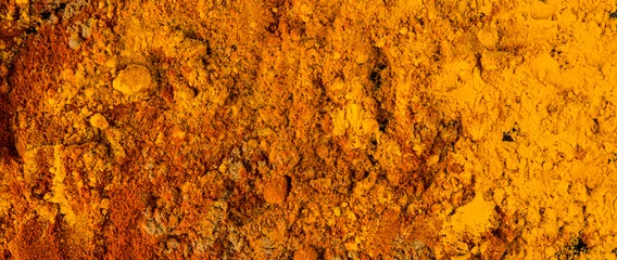 Foto auf Acrylglas Mix powdered spices background © akulamatiau