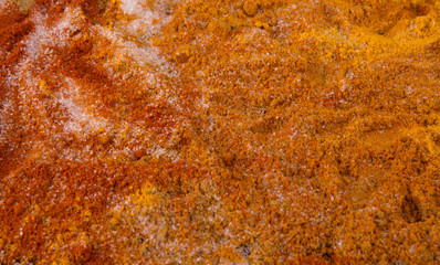Mix powdered spices background