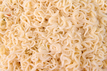 Tasty instant noodles close-up