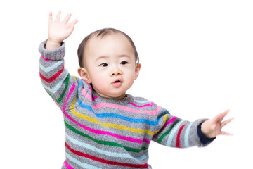 Asian baby boy dance