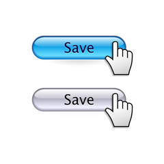 Buttons with cursor hand. Save button.