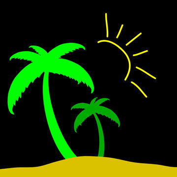 palm color vector