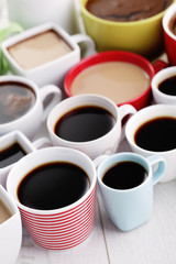 lots of coffee cups