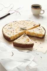 White Chocolate Rosemary Tart