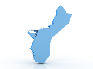 Guam map 3d