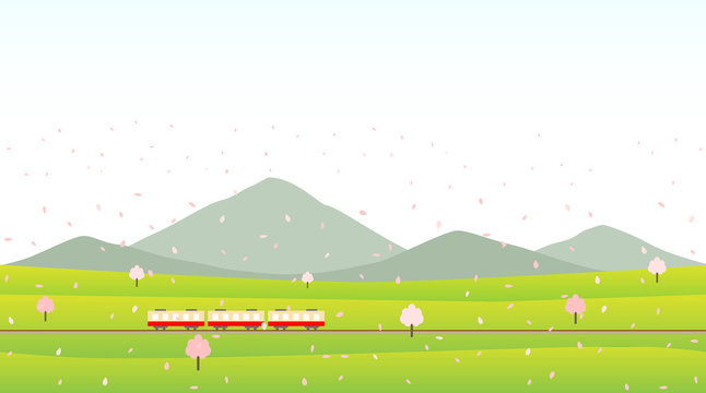 鉄道　桜