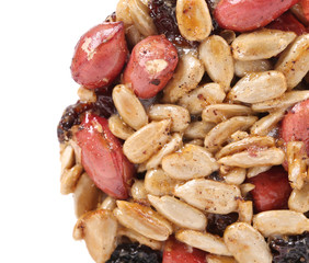 Honey bar with peanuts sunflower seeds