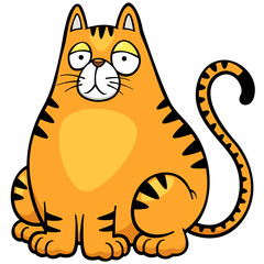 Vector illustration of Cat cartoon