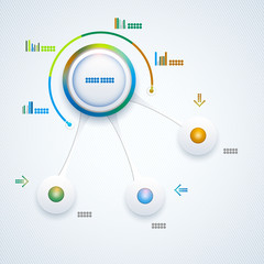 Abstract illustration infographic