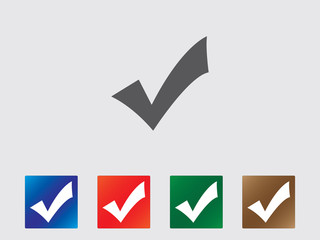 Accept icons illustration