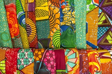  Afrikaanse stoffen uit Ghana, West-Afrika © malajscy