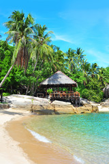 Obraz na płótnie Canvas Tropical paradise on the beach of your dreams