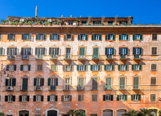 Fototapeta na wymiar Residential flats in center of Rome