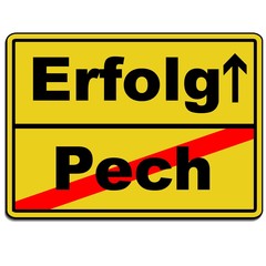Ortsschild Seminar Erfolg gelb