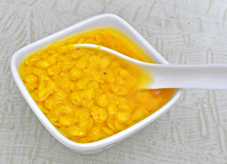 cooked Indian Pigeon Pea pulse