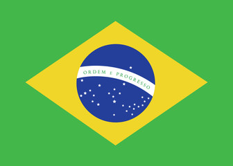 Fototapeta premium Brazil flag