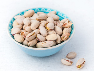 Bowl of pistachio nuts