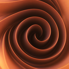 Chocolate cream spiral swirl