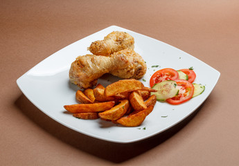 Grilled chicken drumsticks