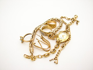 bijou bague or