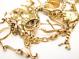 bijou bague or