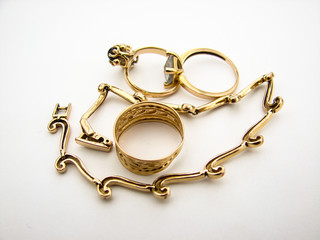 bijou bague or