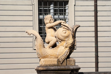 Brunnenfigur am Residenzplatz in Eichstätt