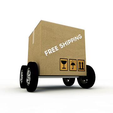 free shipping cardboard box