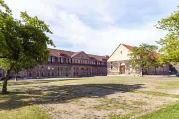 Obraz premium Petersberg Citadel in Erfurt is one of the biggest still existin