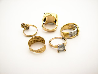 bijou bague or