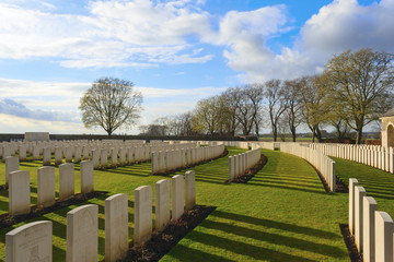 Fototapeta premium Cemetery great world war one flanders Belgium