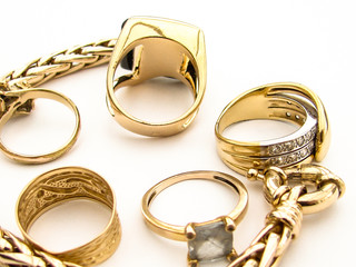 bijou bague or