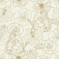 butterfly seamless pattern