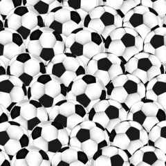 Vector seamless texture on a soccer theme