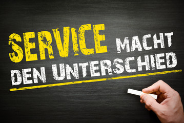 Service macht den unterschied