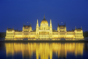 Fototapeta premium Parliament building at night.