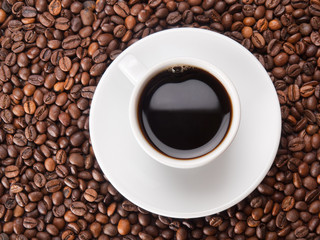 A cup of coffe to get energy and become vivacious