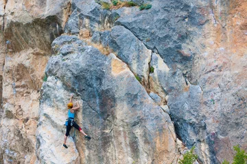 Foto op Canvas Rock climber © vladis_studio